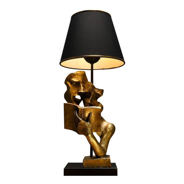 Susan People Reading Book Novelty Metal Base Table Lamp