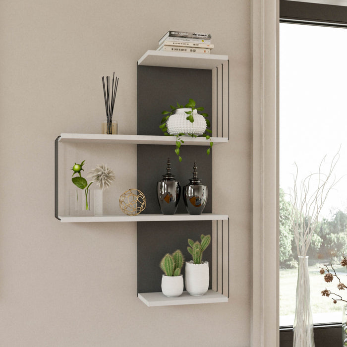 Isabella 4 Tiered Floating Wall Shelf