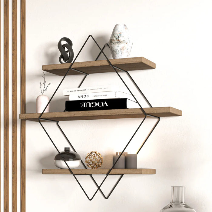 Stockholm Solid Wood Accent Wall Shelf