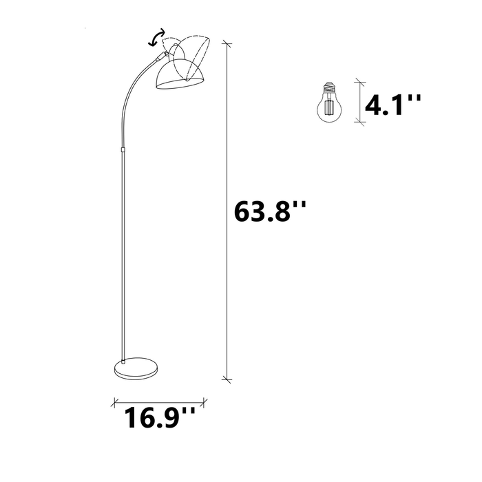 Jacksonville Luxury Arched Floor Lamp