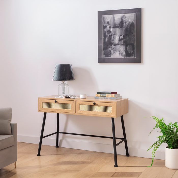 Washington Rectangle Writing Desk with and Cabinet