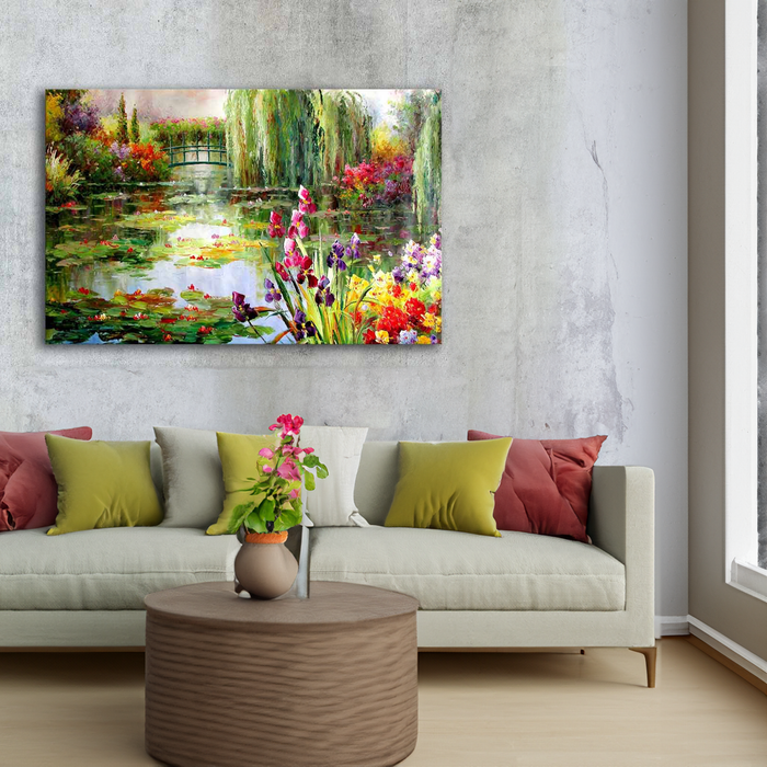 Lotus The Beauty of Nature Wooden Frame On Canvas