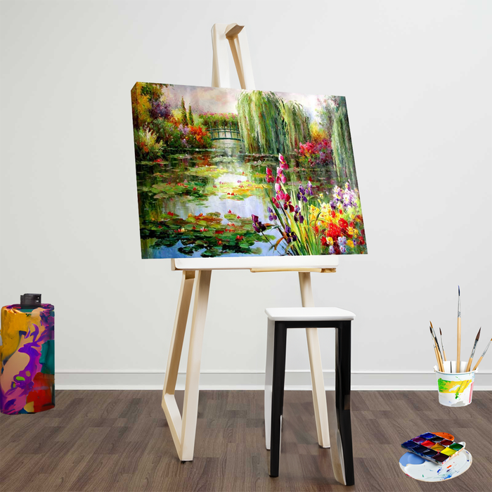 Lotus The Beauty of Nature Wooden Frame On Canvas