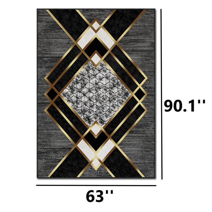 Novelty Rectangle 63'' x 90'' Area Rug