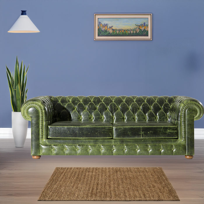 Rolled Arms Chesterfield Sofa