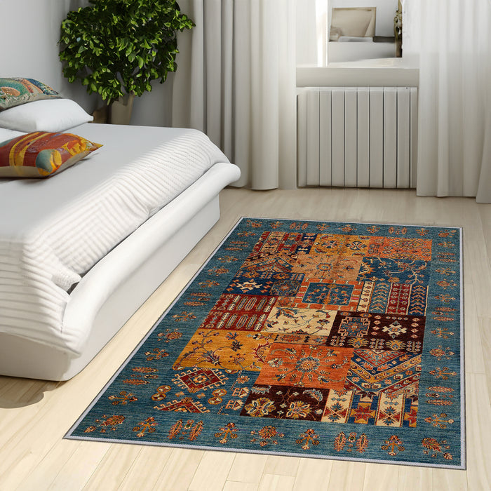 Rectangle Machine Washable Area Rug