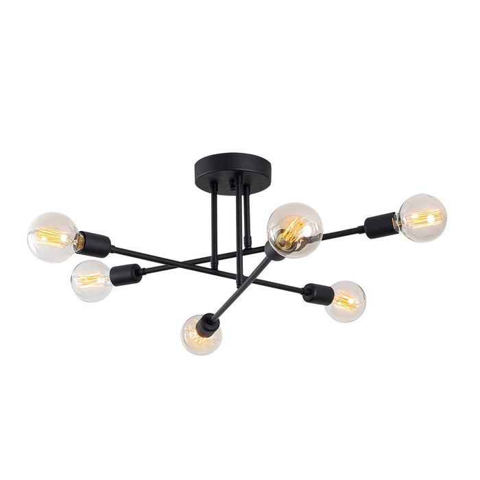 Denver 6 - Light Sputnik Modern Linear Chandelier