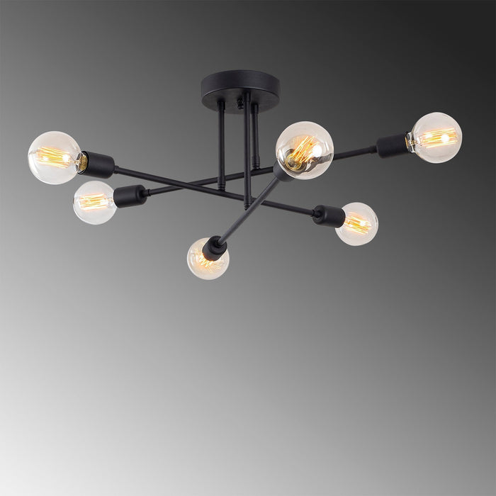 Denver 6 - Light Sputnik Modern Linear Chandelier