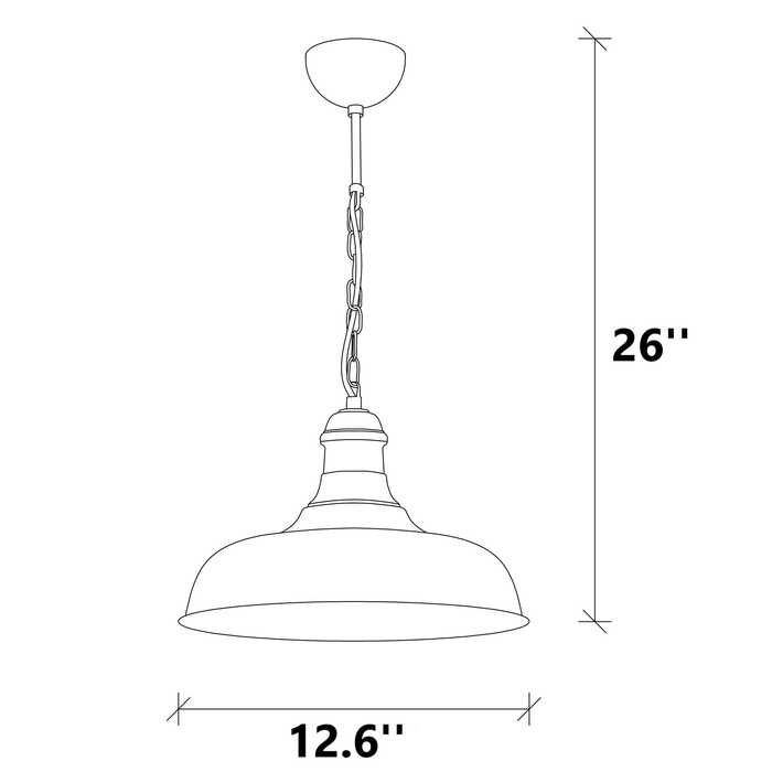 Sunflower 1 - Light Single Dome Pendant