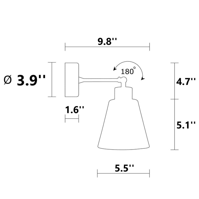 Carol 1-Light Armed Sconce