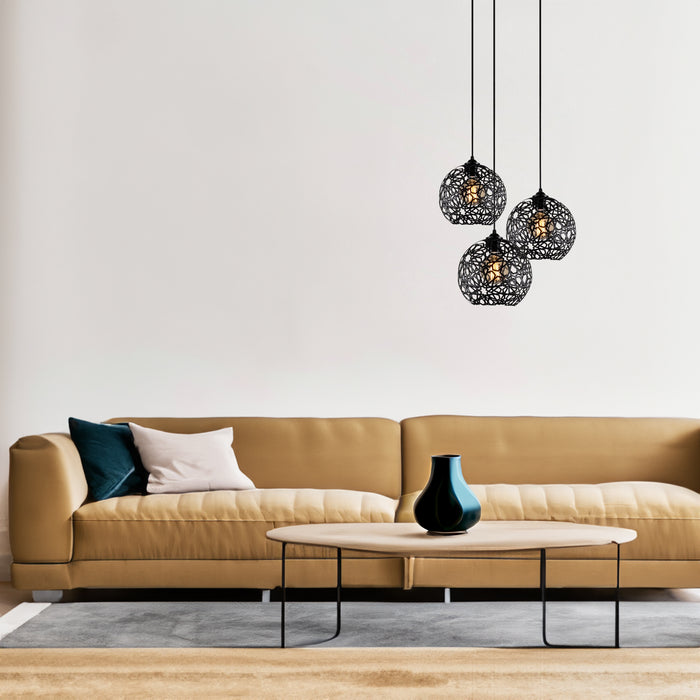 Marigold 3-Lights Cluster Metal Chandelier