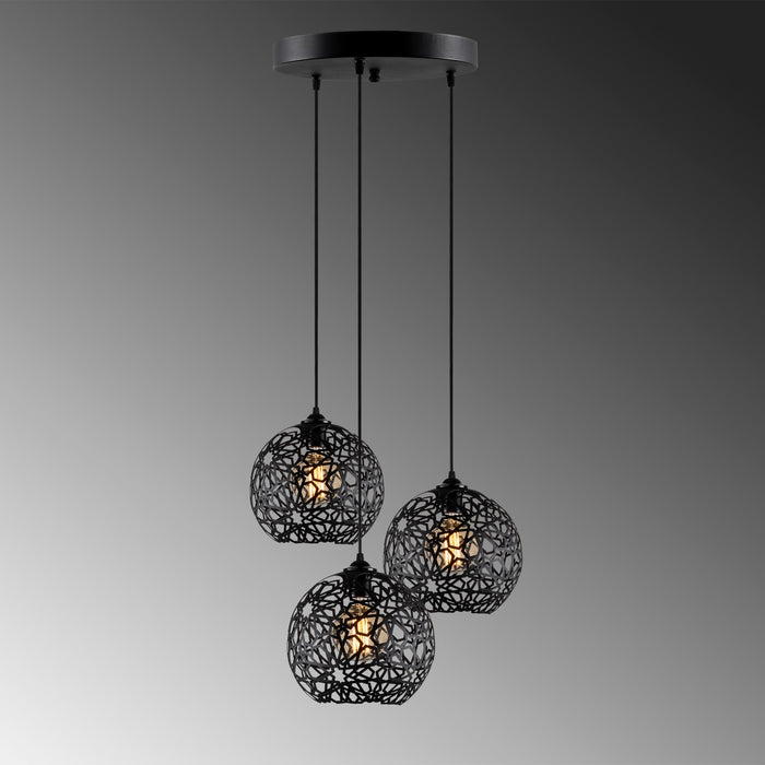 Marigold 3-Lights Cluster Metal Chandelier