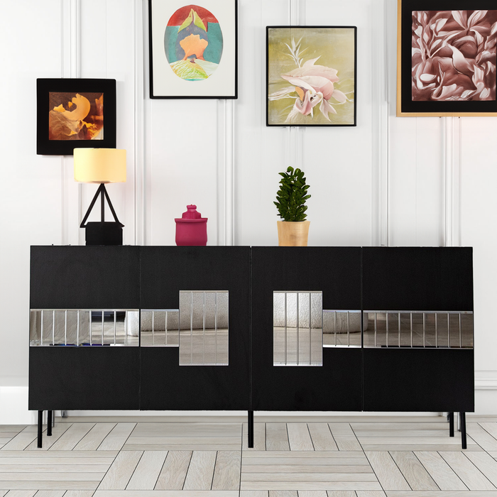 Chicago Console Table With Decorative Mirrors