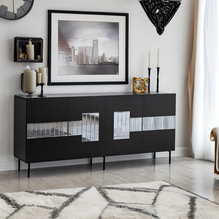 Chicago Console Table With Decorative Mirrors