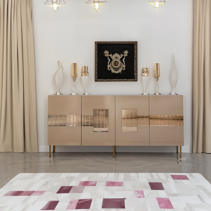 Odense Console Table With Decorative Mirrors