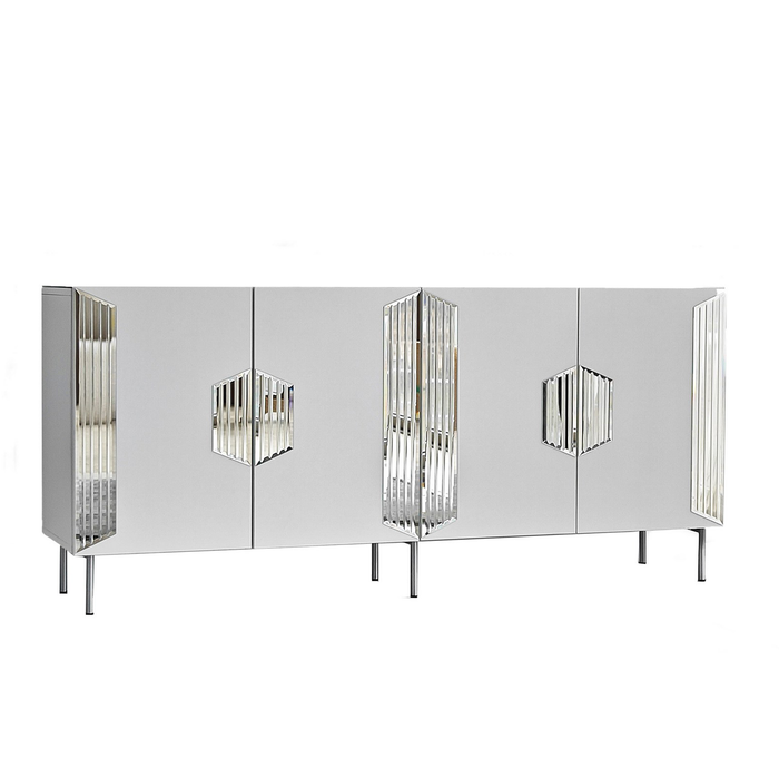 Baerum Console Table With Decorative Mirrors