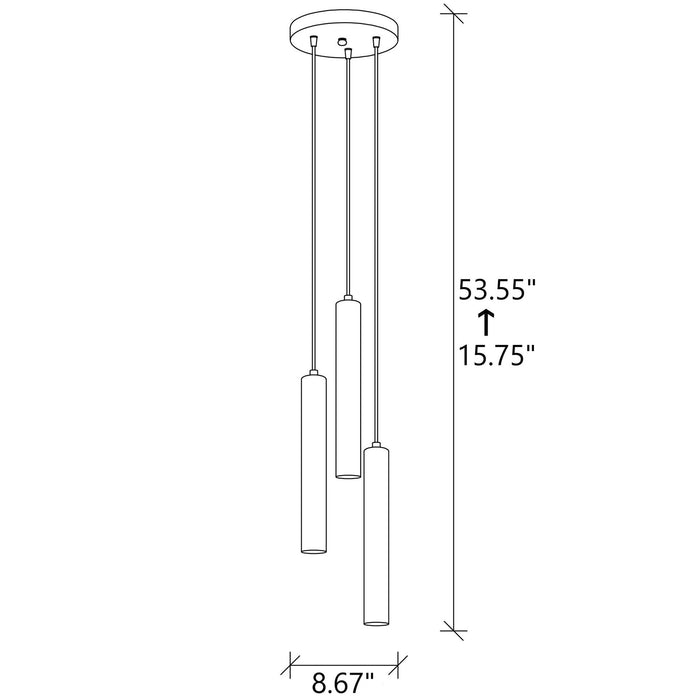 Trondheim 3 - Light Unique Tiered Pendant