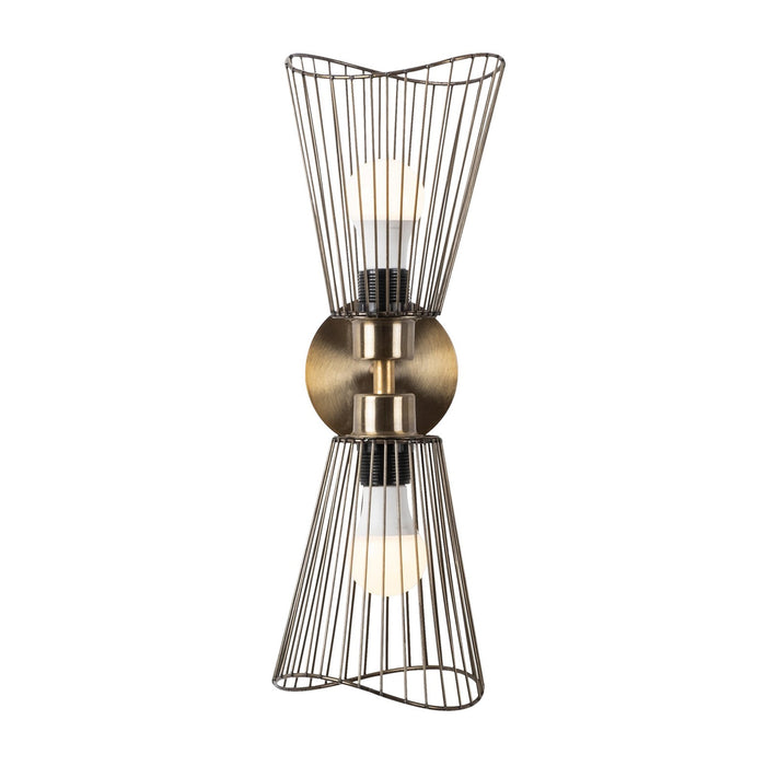 Houston 2-Lights Luxury Cage Armed Sconce