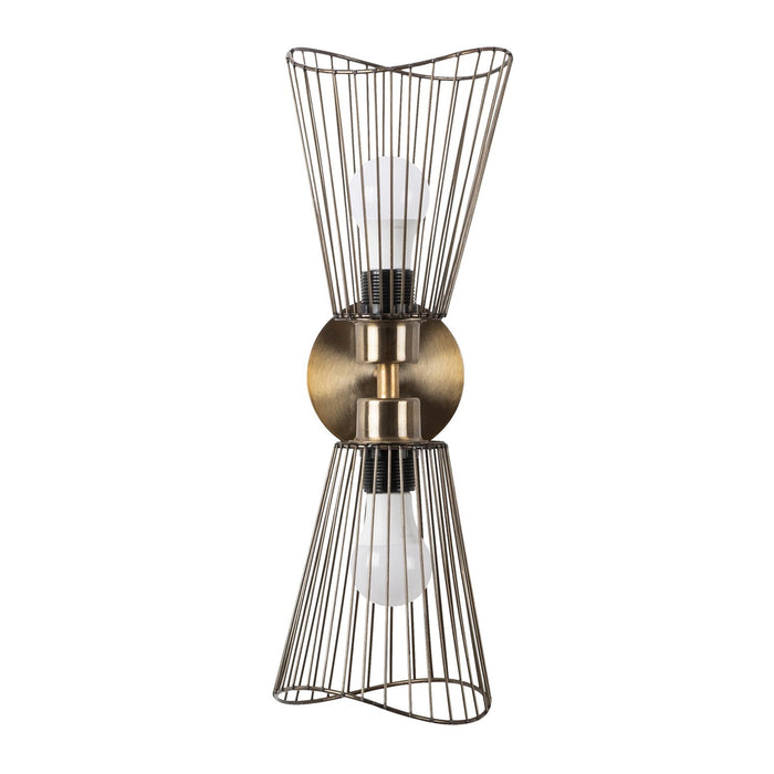 Houston 2-Lights Luxury Cage Armed Sconce