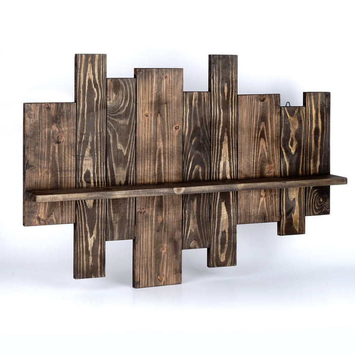 Barbara Spruce Wood Floating Wall Shelf