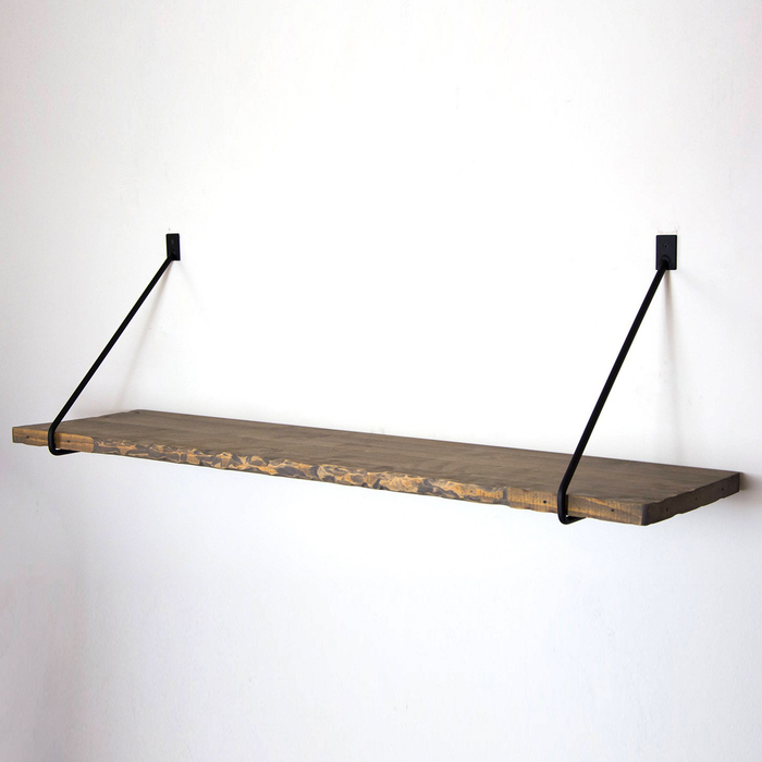 Bergen Spruce Wood Bracket Wall Shelf