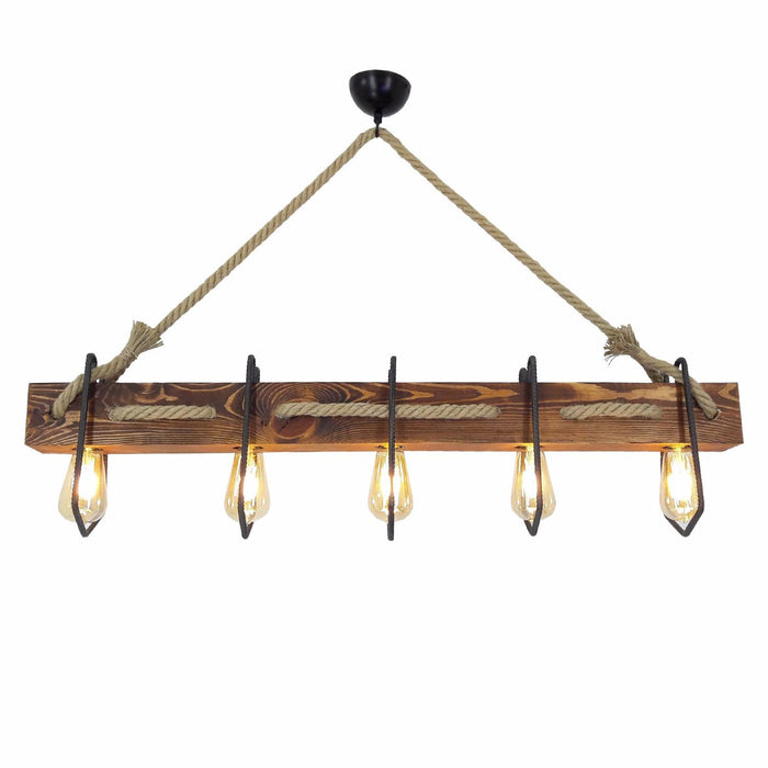 Hazel 5 - Light Kitchen Island Square / Rectangle Chandelier