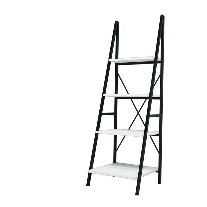 Nashville 4 Shelves Metal Frame Ladder Bookcase