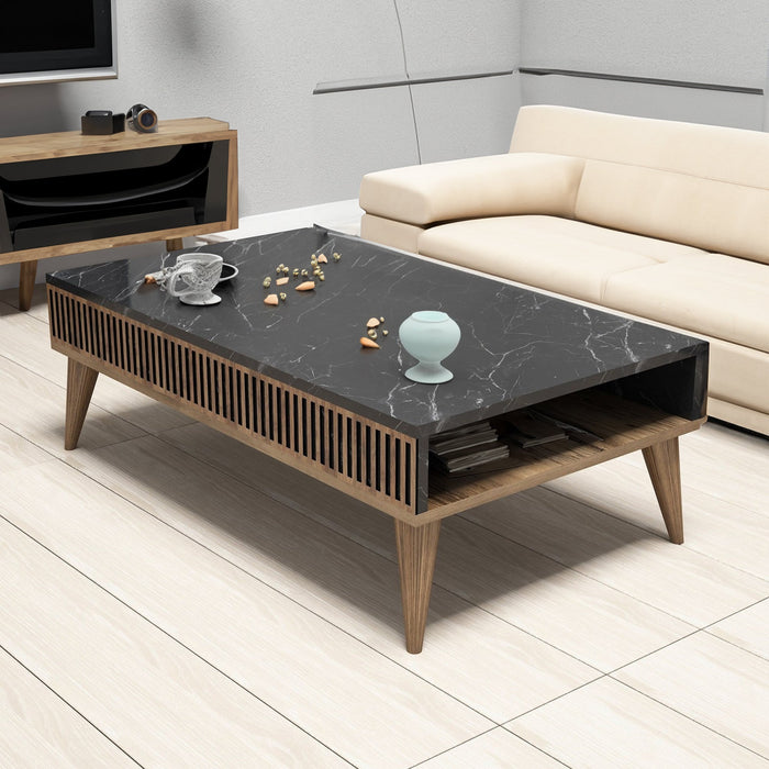 Oslo 4 Legs Coffee Table with Storage