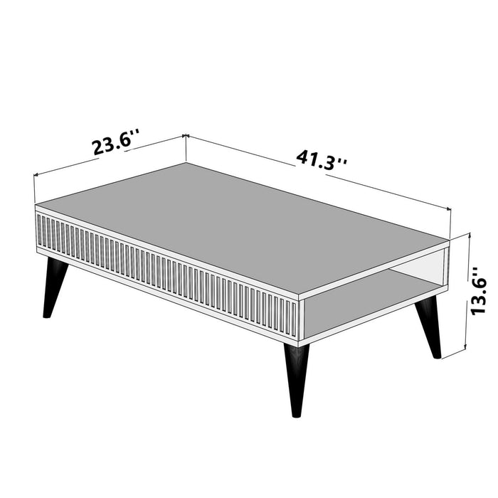 Oslo 4 Legs Coffee Table with Storage