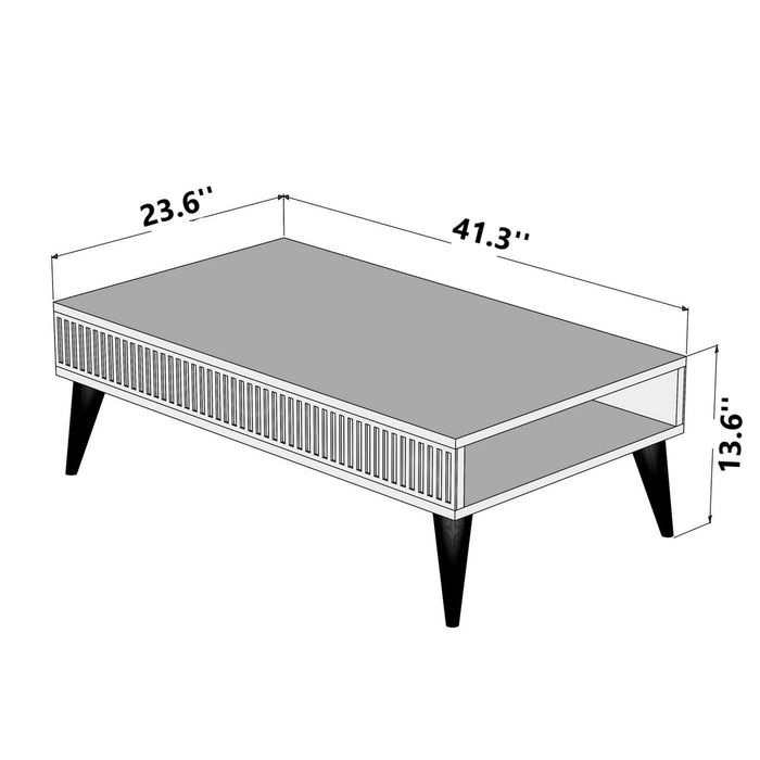 Copenhagen 4 Legs Coffee Table with Storage