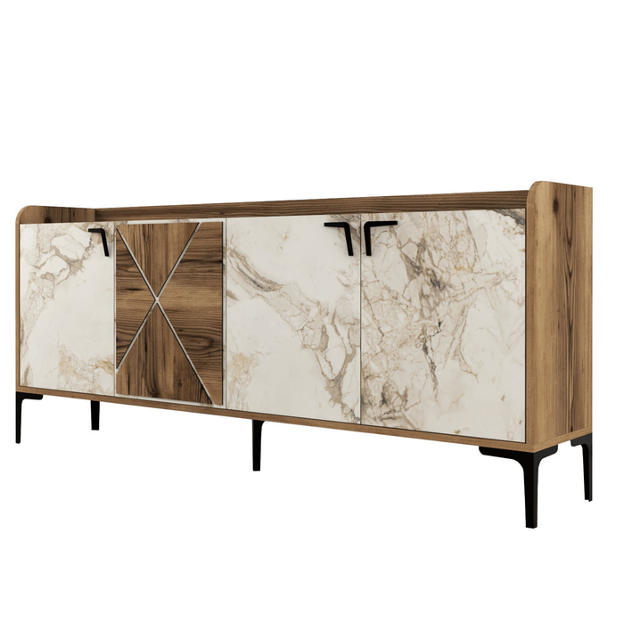 Daisy Metal Legs 2 Cabinets Console