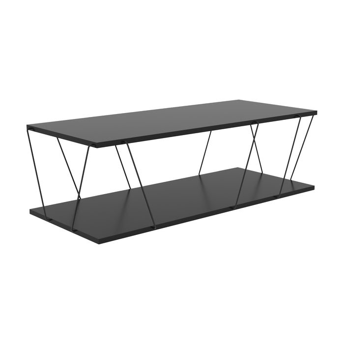 Luna Metal Frame Rectangle Coffee Table