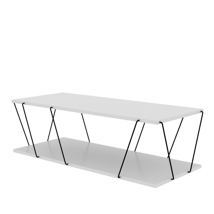 Nancy Metal Frame Rectangle Coffee Table