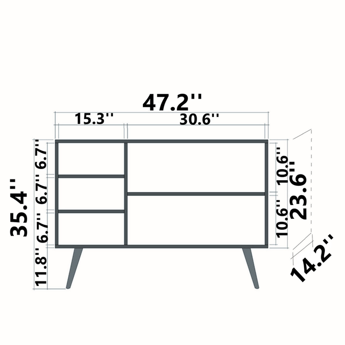 Harper Hornbeam Legs Console Table