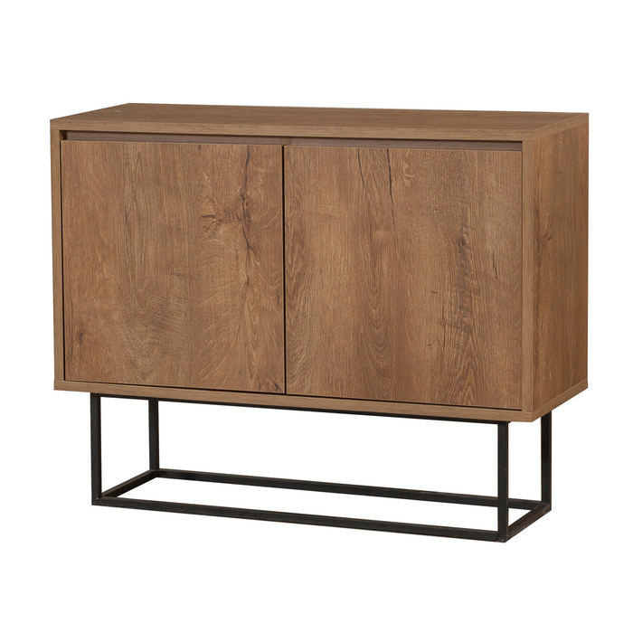 Sophia Metal Frame Legs 2 Cabinets Minimalist Console Table