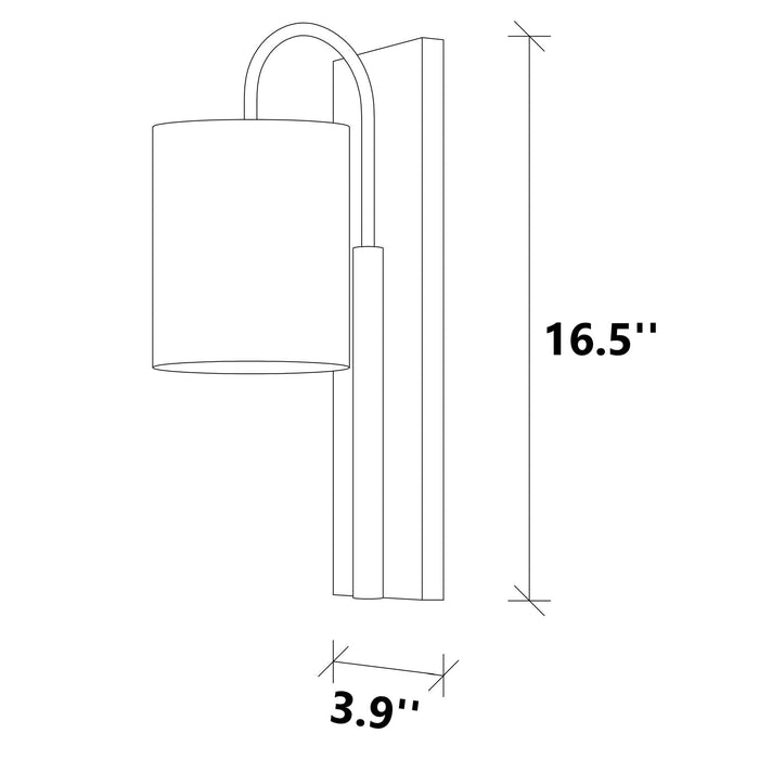 Tampere 1-Light Armed Sconce