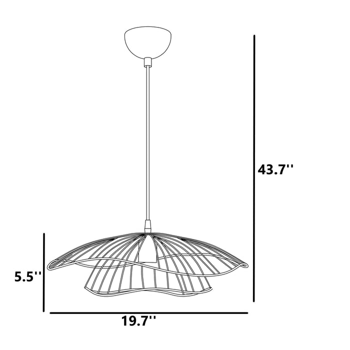 Oslo 1-Light Single Chandelier