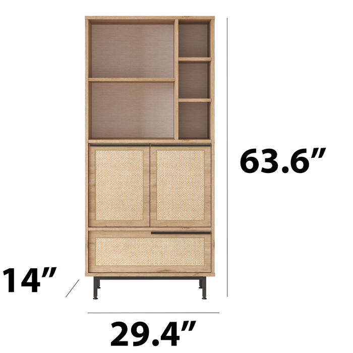 Omaha Metal Legs 64'' Tall Multipurpose Kitchen Pantry Cabinet