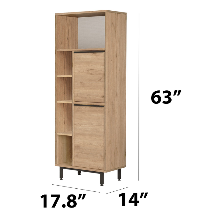 Tampa Metal Legs 63'' Tall Multipurpose Kitchen Pantry Cabinet