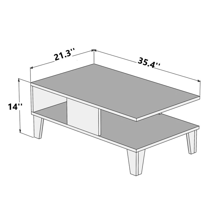 Helsinki 4 Legs Coffee Table With Storage